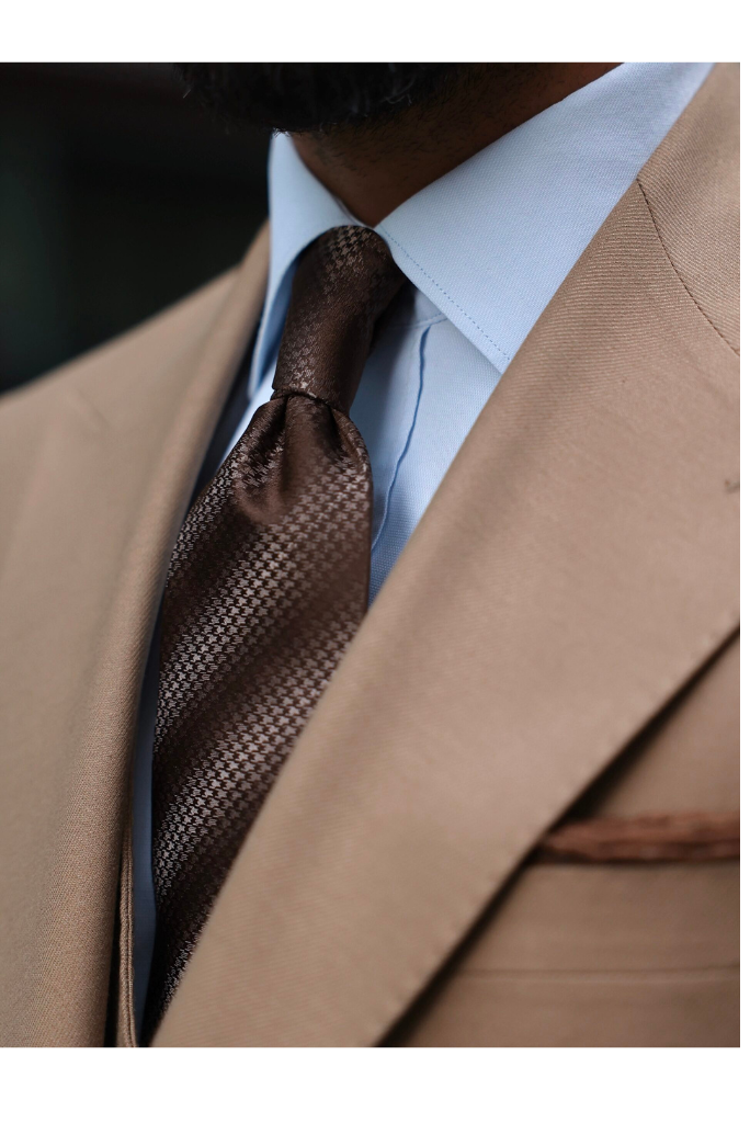 Men Slim Fit Suit Brown There Piece Suits Beach Wedding Suit Office Suit Business Men Suits Bespoke