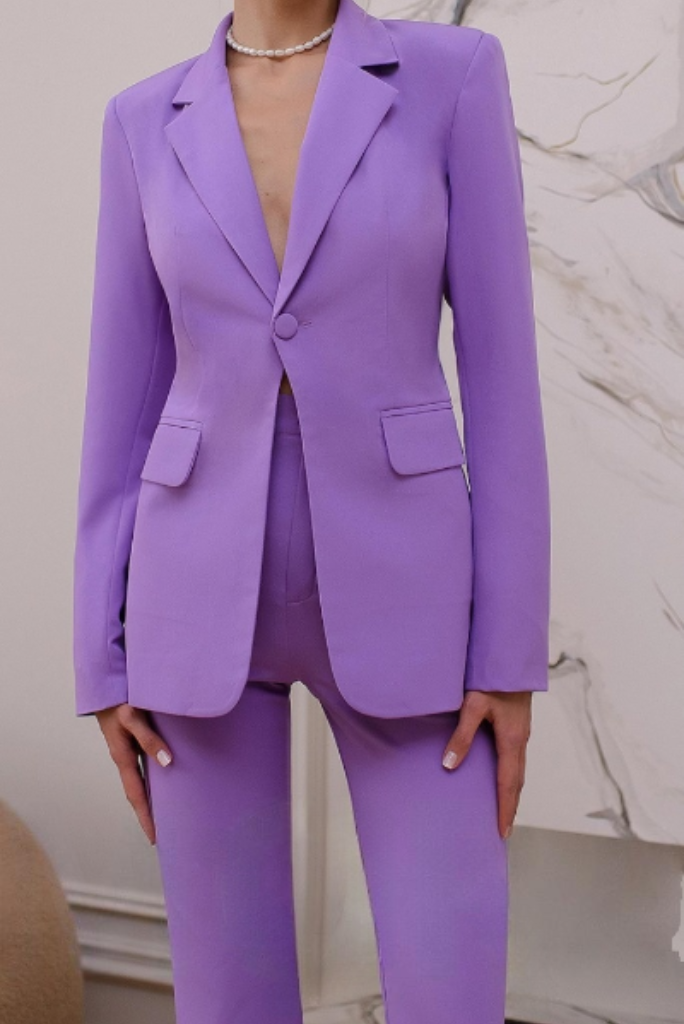 Lavender Elegant 2 Piece Suit for Her, Party wear Suit For Women, Occasion 2 Piece Suit