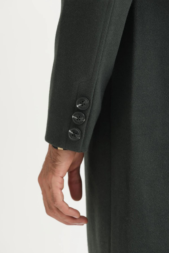 Man Winter Over Long Coat Green Trench Coat Casual Business Coat Woolen jacket long Tweed Stylish Winter Outwear Jacket Customized Coat New Year Gift For Him