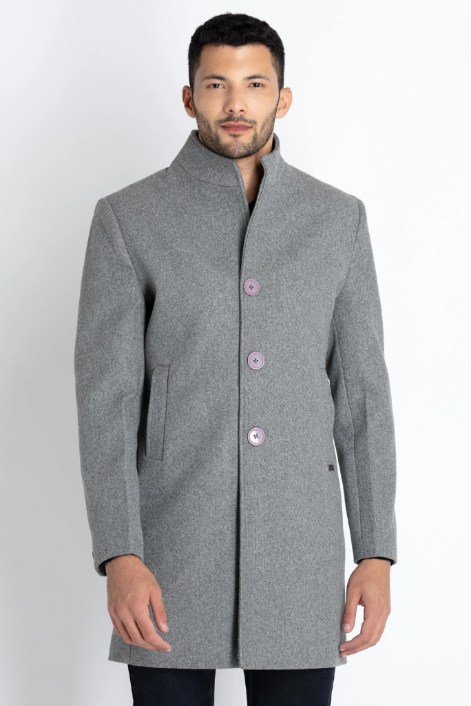 Men Over Long Coat Grey Trench long coat Classic Business Jacket Winter Outwear Jacket Tweed Vintage Overcoat New Year Gift For Him bespoke menswear