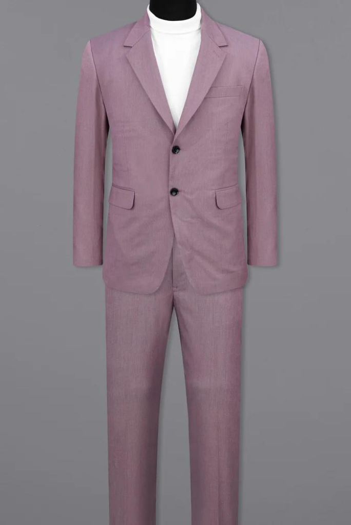 Men Two Piece Suit Formal Wedding Rose Pink Suit Elegant Bespoke Mens wear Dinner Suit Party Wear Suit Gift For Him